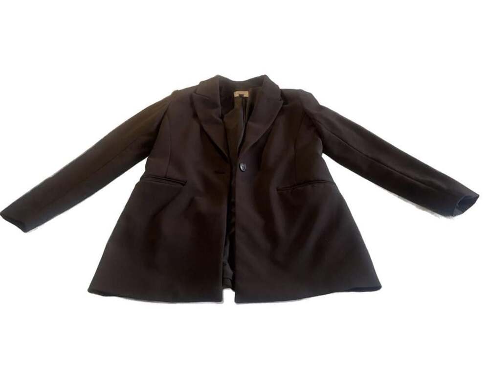 Nine West Women's Black Single Button Blazer Size S